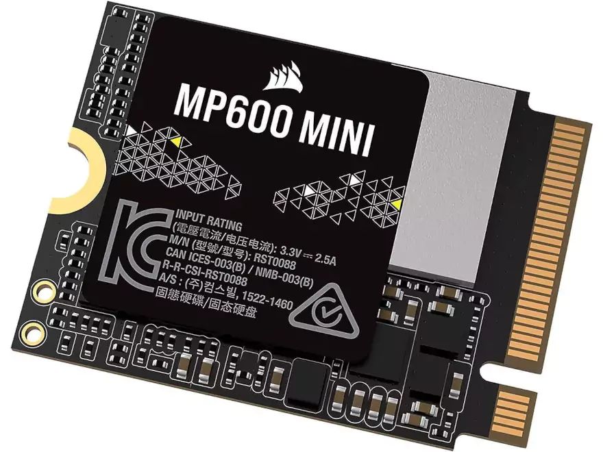 Corsair MP600 Mini (E27T): Лучший SSD для Steam Deck и мобильных устройств.